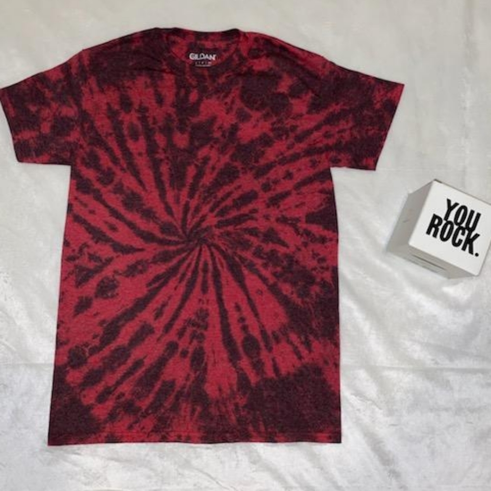 Red and Black Tie Dye